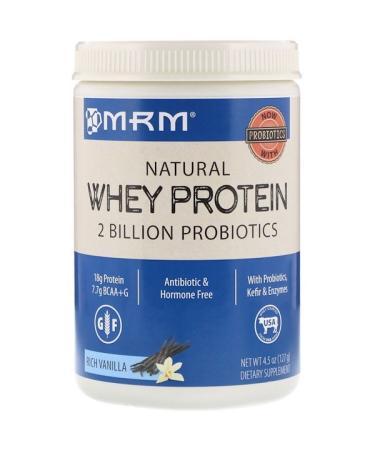 MRM Natural Whey Protein Rich Vanilla 4.5 oz (127 g)