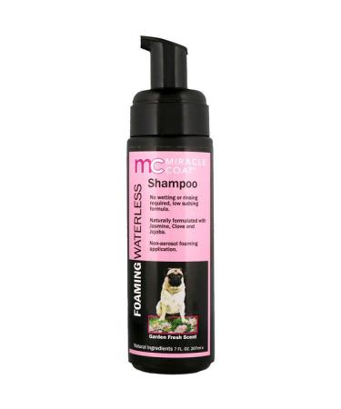 Miracle Care Miracle Coat Foaming Waterless Shampoo For Dogs Garden Fresh Scent 7 fl oz (207 ml)