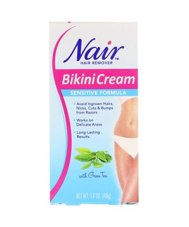 Nair Hair Remover Bikini Cream Sensitive Formula With Green Tea 1.7 oz (48 g)