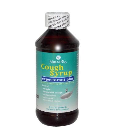 NatraBio Cough Syrup Expectorant Plus 8 fl oz (240 ml)