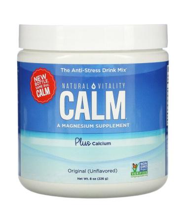 Natural Vitality Calm The Anti-Stress Drink Mix Plus Calcium Original (Unflavored) 8 oz (226 g)