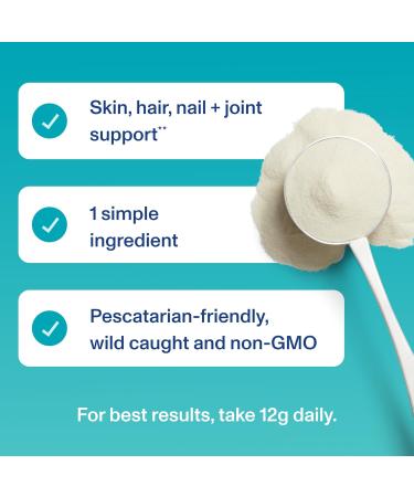Vital Proteins Marine Collagen Peptides Powder - 12g per Serving - Hydrolyzed Collagen Supplement for Skin, Hair, Nails, Joints, and Bones - 7.8 oz Canister - Buy Online on GoSupps.com