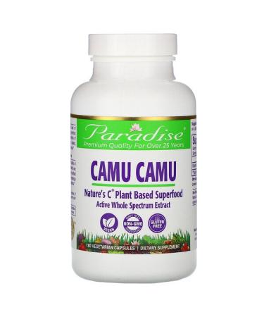 Paradise Herbs Camu Camu 180 Vegetarian Capsules