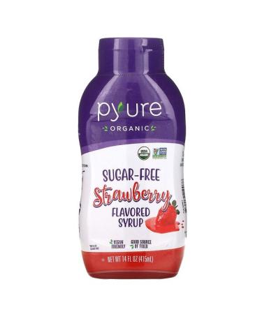 Pyure Organic Sugar-Free Strawberry Flavored Syrup 14 fl oz (415 ml)