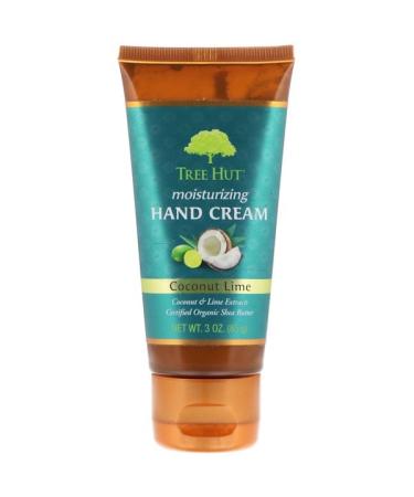 Tree Hut Moisturizing Hand Cream Coconut Lime 3 oz (85 g)