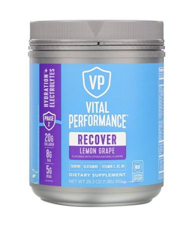 Vital Proteins Vital Performance Recover Lemon Grape 28.3 oz (803 g)