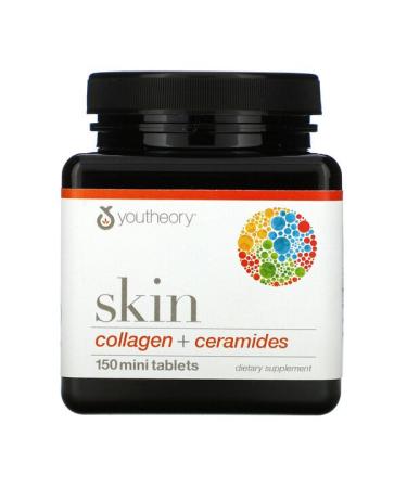 Youtheory Skin Collagen + Ceramides 150 Min Tablets