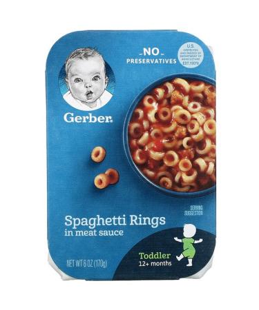 Gerber Spaghetti Rings in Meat Sauce 12+ Months 6 oz (170 g)