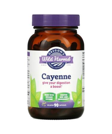 Oregon's Wild Harvest Cayenne 90 Gelatin Capsules