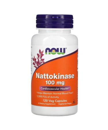 Now Foods Nattokinase 100 mg 120 Veg Capsules