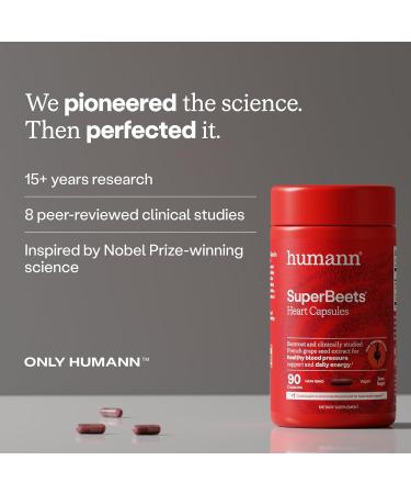 humanN SuperBeets Beet Root Capsules 1000mg - Nitric Oxide Boost, Blood Pressure Support & Antioxidants - 90 Count - Buy Online on GoSupps.com