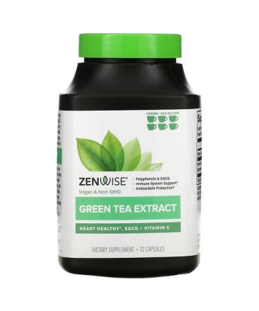 Zenwise Health Green Tea Extract 72 Capsules