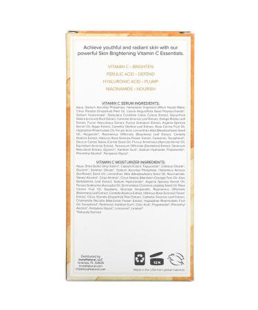 InstaNatural Skin Brightening Vitamin C Serum & Moisturizer Bundle - Glow with Essentials - Buy Online on GoSupps.com