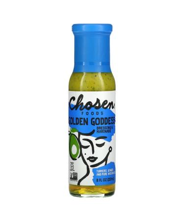 Chosen Foods Golden Goddess Dressing & Marinade Turmeric Ginger & Pure Avocado Oil 8 fl oz (237 ml)