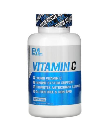EVLution Nutrition Vitamin C 500 mg 90 Capsules