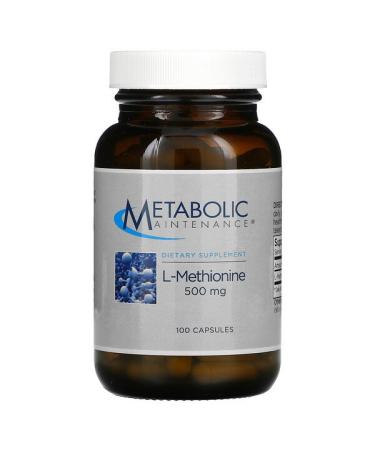 Metabolic Maintenance L-Methionine 500 mg 100 Capsules