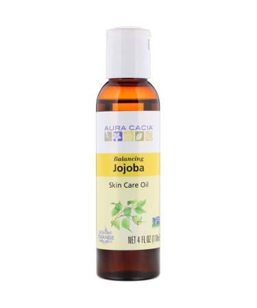 Aura Cacia Skin Care Oil Balancing Jojoba 4 fl oz (118 ml)