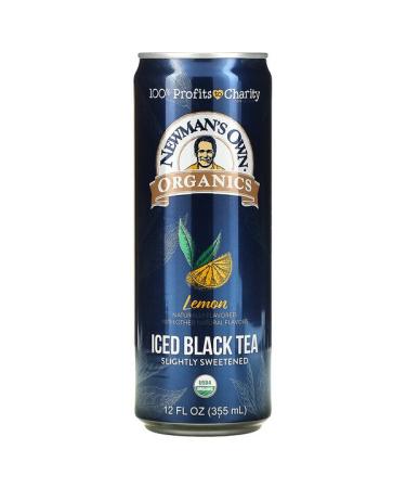 Newman's Own Organics Iced Black Tea Lemon 12 fl oz (355 ml)