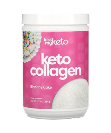 Kiss My Keto Keto Collagen Birthday Cake 11.78 oz (334 g)
