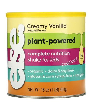 Else Plant-Powered Complete Nutrition Shake For Kids Creamy Vanilla 16 oz (454 g)