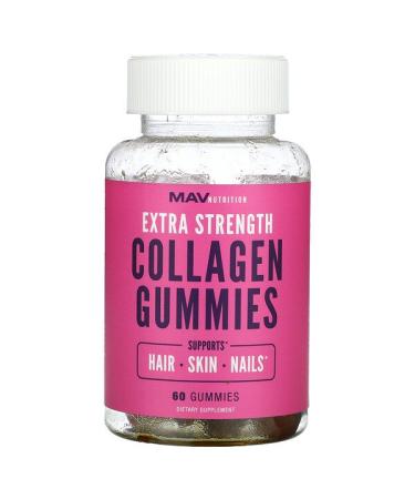 MAV Nutrition Extra Strength Collagen Gummies 60 Gummies
