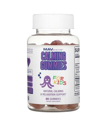 MAV Nutrition Calming Gummies For Kids Mixed Berry 60 Gummies