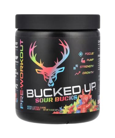 Bucked Up Pre-Workout - Sour Gummy Candy - 11.5 Oz.