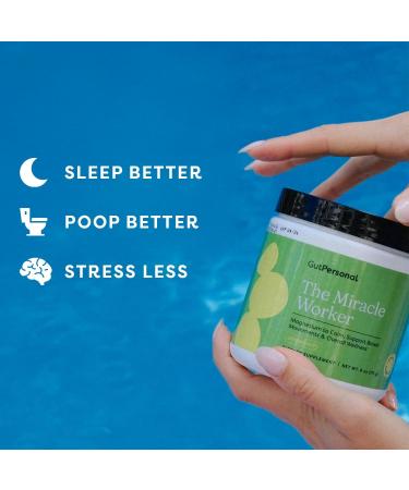 Miracle Worker Magnesium Powder Supplement - Reduce Stress, Muscle Cramps, Improve Sleep & Regularity - Strawberry Flavor - 30 Servings - Buy Online on GoSupps.com