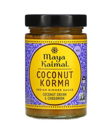 Maya Kaimal Coconut Korma Indian Simmer Sauce Mild Coconut Cream & Cardamom 12.5 oz (354 g)