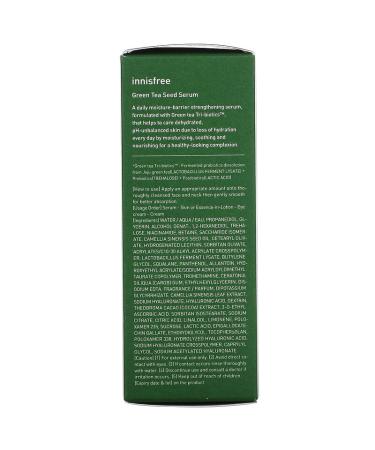 Innisfree Green Tea Seed Serum 2.7 fl oz - Hydrating & Nourishing Skincare - Buy Online on GoSupps.com