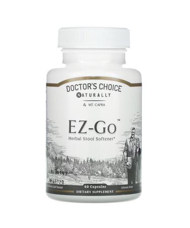 Mt. Capra Doctors Choice EZ-GO Herbal Stool Softener 60 Capsules
