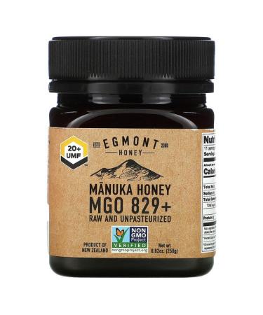 Egmont Honey Manuka Honey Raw And Unpasteurized 829+ MGO  8.82 oz (250 g)