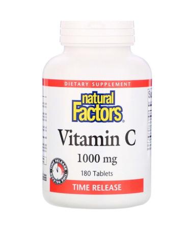 Natural Factors Vitamin C Time Release 1000 mg 180 Tablets