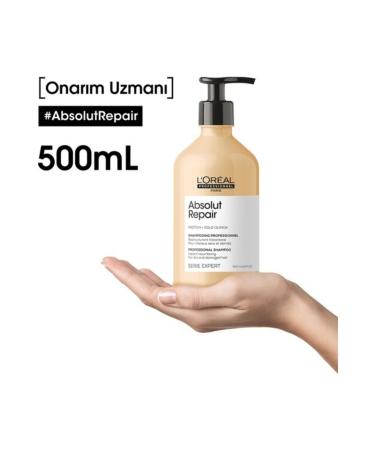 L'Oreal Paris L'Oreal Professionnel Serie Expert Absolut Repair Damaged Hair Repair Shampoo 500 Ml - Buy Online on GoSupps.com