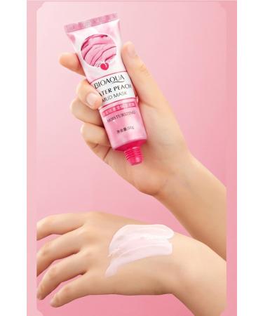 BIOAQUA Peach Moisturizing Brightening Mud Clay Mask 50 Gr - Buy Online on GoSupps.com