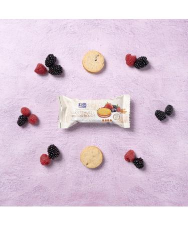 Tirma Cereal and Red Fruit Sandwich 4 x 45g | Biscuits Filled with Red Fruits | Healthy and Vegetarian Snack | Practical and Gourmet Snack | Ideal for Snacks and Sweet Breaks - Buy Online on GoSupps.com
