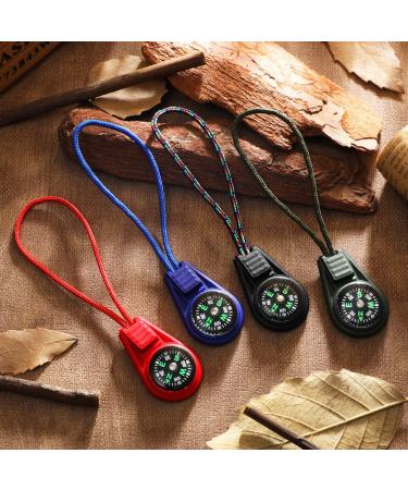 Multi-Color Mini Survival Compass Outdoor Camping Hiking Pocket Compass Liquid Filled Mini Compass on Cord for Emergency Survival Kits Watchband Paracord Bracelet Necklace Key Chain - Buy Online on GoSupps.com