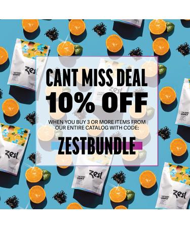 Zest 150mg High Caffeine Blue Lady Black Tea 4 Oz Loose Leaf Blend - All Natural, Highly Caffeinated Coffee Alternative - Perfect for Keto - Hot or Iced - Buy Online on GoSupps.com