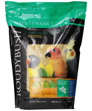 RoudyBush Daily Maintenance Bird Food, Mini, 10-Pound