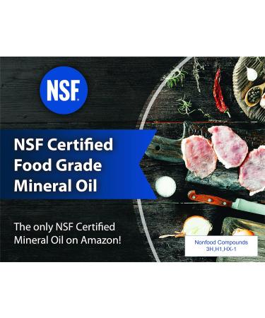 Buy NSF Certified Food Grade Mineral Oil - 8oz | Safe Conditioner for Wood Cutting Boards & Kitchen Equipment - Buy Online on GoSupps.com