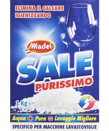 Salt Flawless Specific Salt Granular Eliminates Limescale igienizzando for Machines Dishwasher 4 Pieces of 1 kg 4 kg