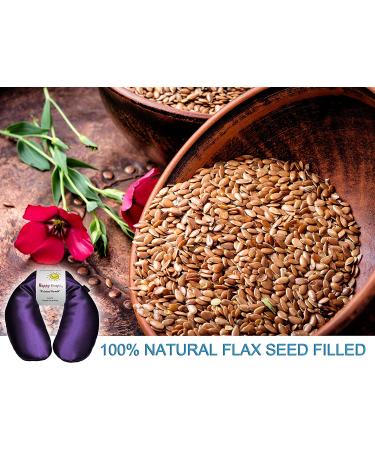 Happy Wraps Microwavable Herbal Neck Wrap - Hot Cold Aromatherapy Pillow for Migraines, Stress Relief - Amethyst + Free Sleep Mask | Perfect Gifts for Women, Birthdays, Christmas - Buy Online on GoSupps.com