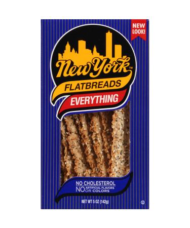 New York All Natural Flatbreads, Everything, 5 Ounce (Pack of 12)
