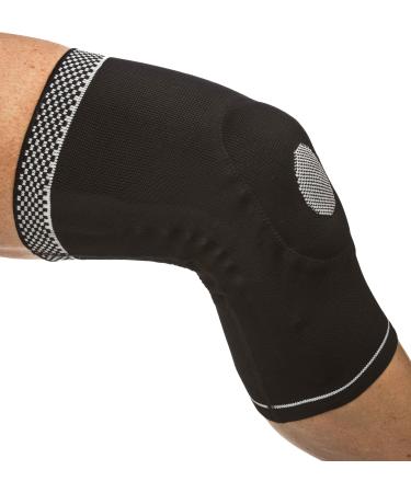 Cho-Pat Dynamic Knee Compression Sleeve - for Knee Support Arthritis Patellar Support Meniscus Tear Joint Pain Relief and Recovery (XX-Large 20 7/8"-22") Black XX-Large 20 7/8"-22")