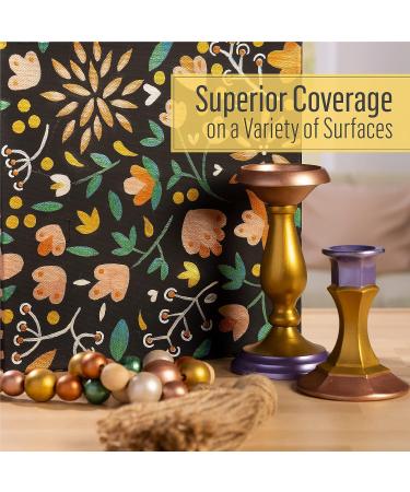 FolkArt K658 Acrylic Metallic Paint 2 Fl Oz - Antique Gold | Single Pack - Buy Online on GoSupps.com