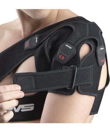 Buy EVS Sports SB03 Black Shoulder Strap - Premium Comfort & Durability for All Athletes | International Shipping Available - Buy Online on GoSupps.com