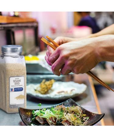McCormick Culinary Whole Sesame Seed 16 oz - Premium White Sesame Seeds for Noodle Dishes, Sushi, Stir-Fries, Meat & Fish - 1lb Container - Buy Online on GoSupps.com