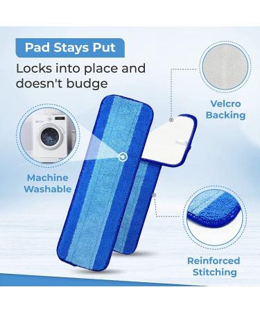Turbo Mop Pads for Bona - Microfiber Reusable Floor Pad Replacement (3 Pack) - Buy Online on GoSupps.com