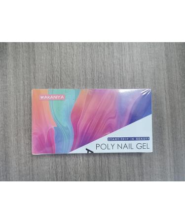 wakaniya Poly Nail Gel Kit 8 Colours Poly Nail Gel Kit Quick Nail Extension Enhancement Gel for Beginners DIY Nail Art Easy to Apply 8 * 15ML White Pink Blue - Buy Online on GoSupps.com