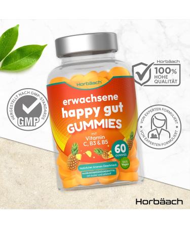 Probiotics Gummy Bears | 2 Billion CFU | Good Health Cultures with Lactobacillus Casei & Vitamins | 60 Tropical Flavors | Horbaach - Buy Online on GoSupps.com